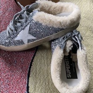 Golden goose slip ons